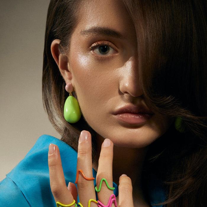 Eshvi Large Drop Earrings