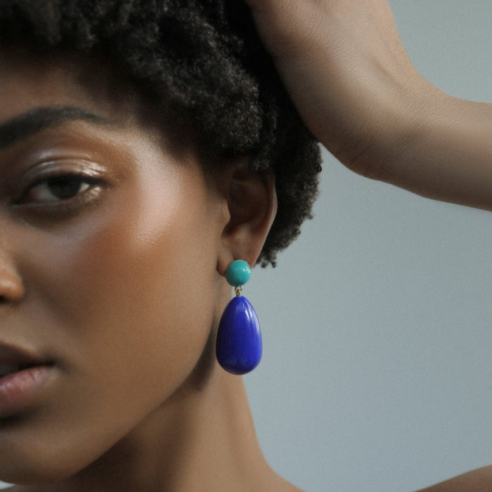 Eshvi Large Drop Earrings