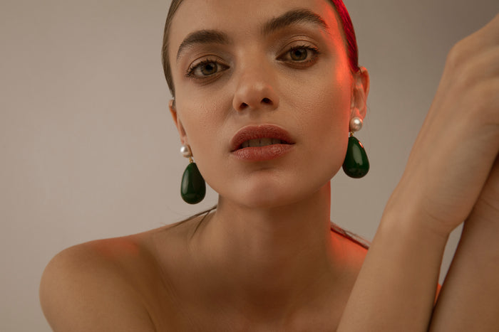Eshvi Large Drop Earrings
