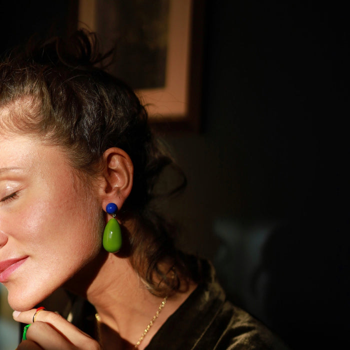 Eshvi Large Drop Earrings