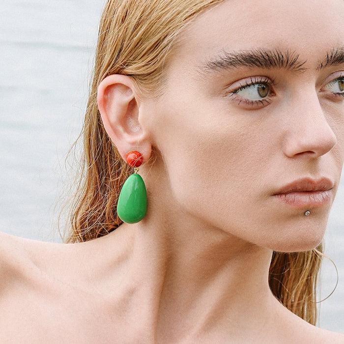 Eshvi Large Drop Earrings