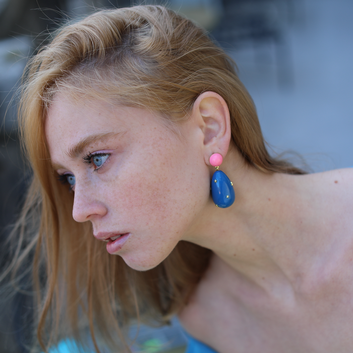 Eshvi Large Galaxy Drop Earrings