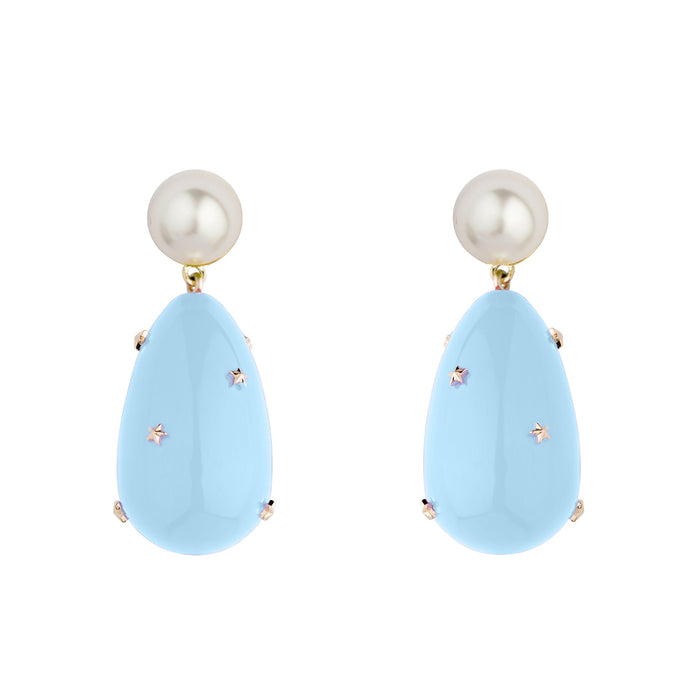 eshvi Large Galaxy Drop Earrings