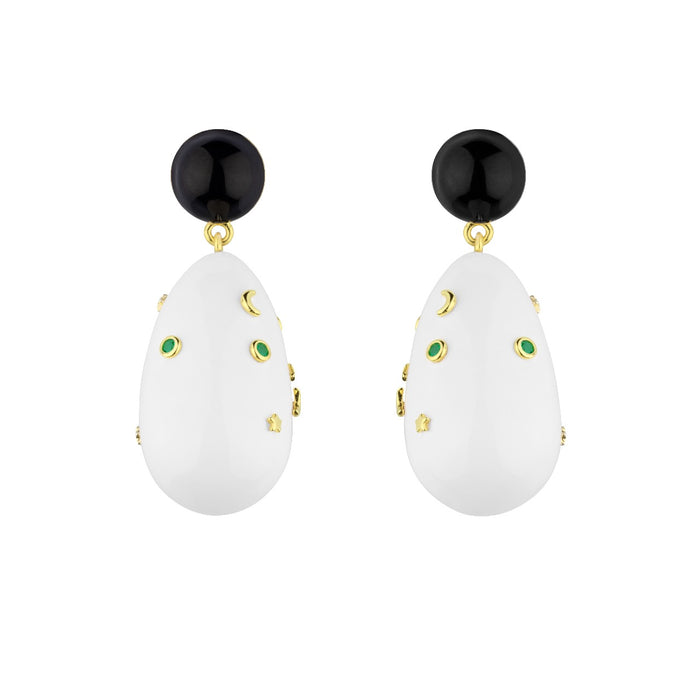 eshvi Large Galaxy Drop Earrings