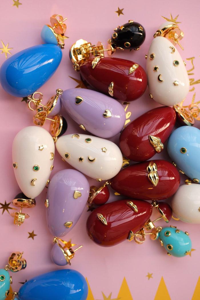 Eshvi Large Galaxy Drop Earrings