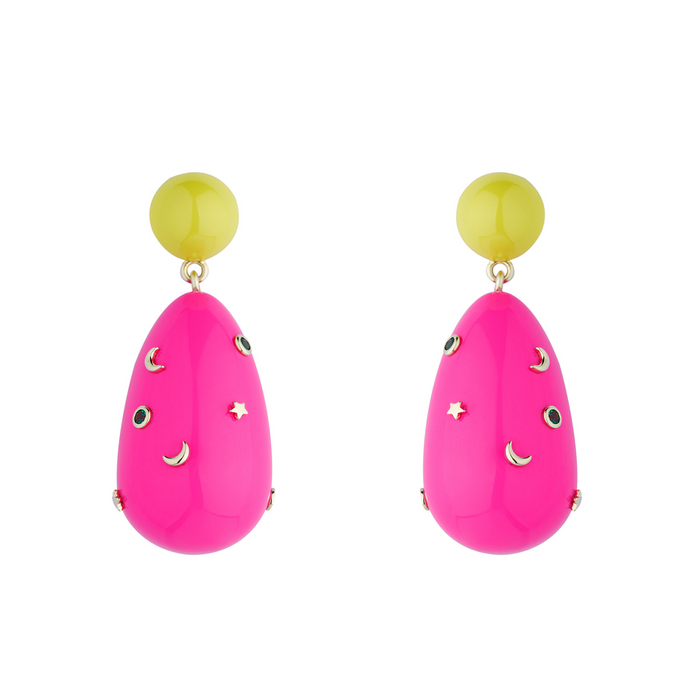 eshvi Large Galaxy Drop Earrings