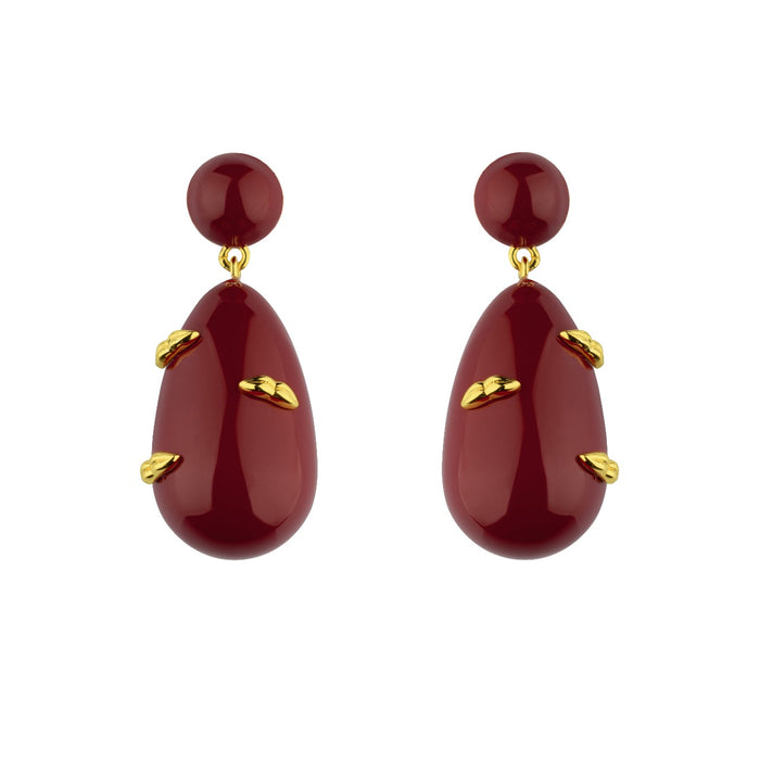 eshvi Midnight Kiss Drop Earrings
