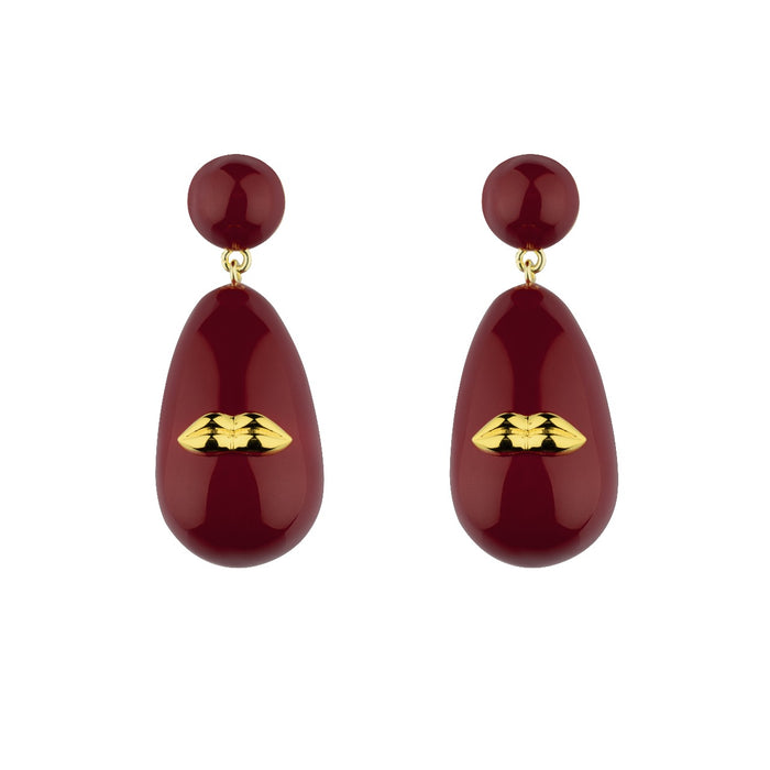 eshvi Midnight Kiss Drop Earrings