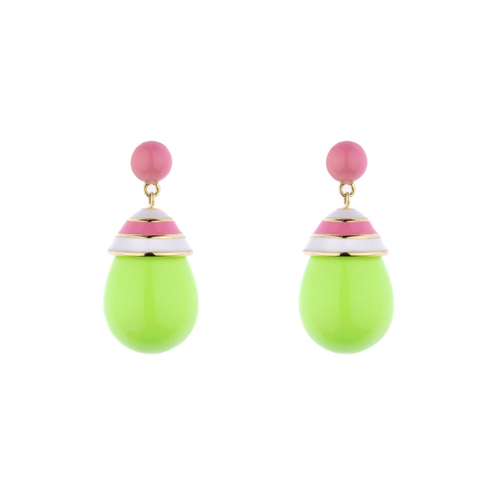eshvi Mini Colourful Drop Earrings