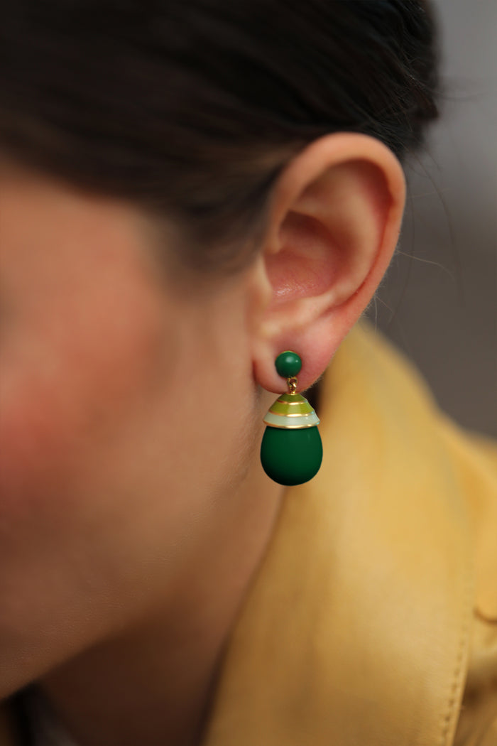 Eshvi Mini Colourful Drop Earrings