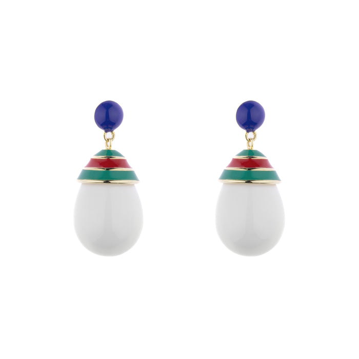 eshvi Mini Colourful Drop Earrings