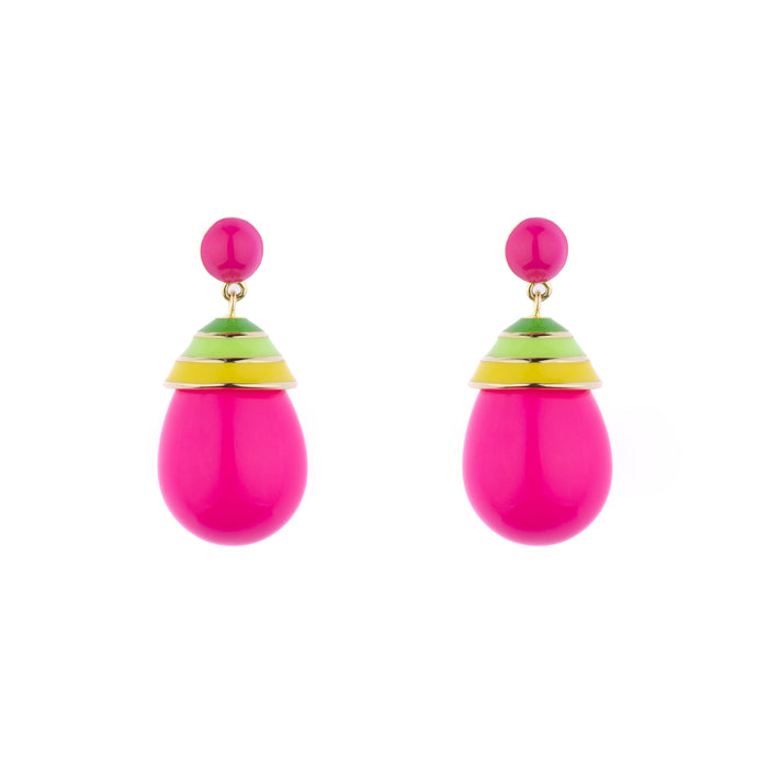 eshvi Mini Colourful Drop Earrings
