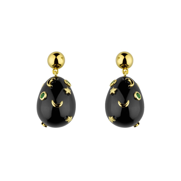 eshvi Mini Galaxy Drop Earrings