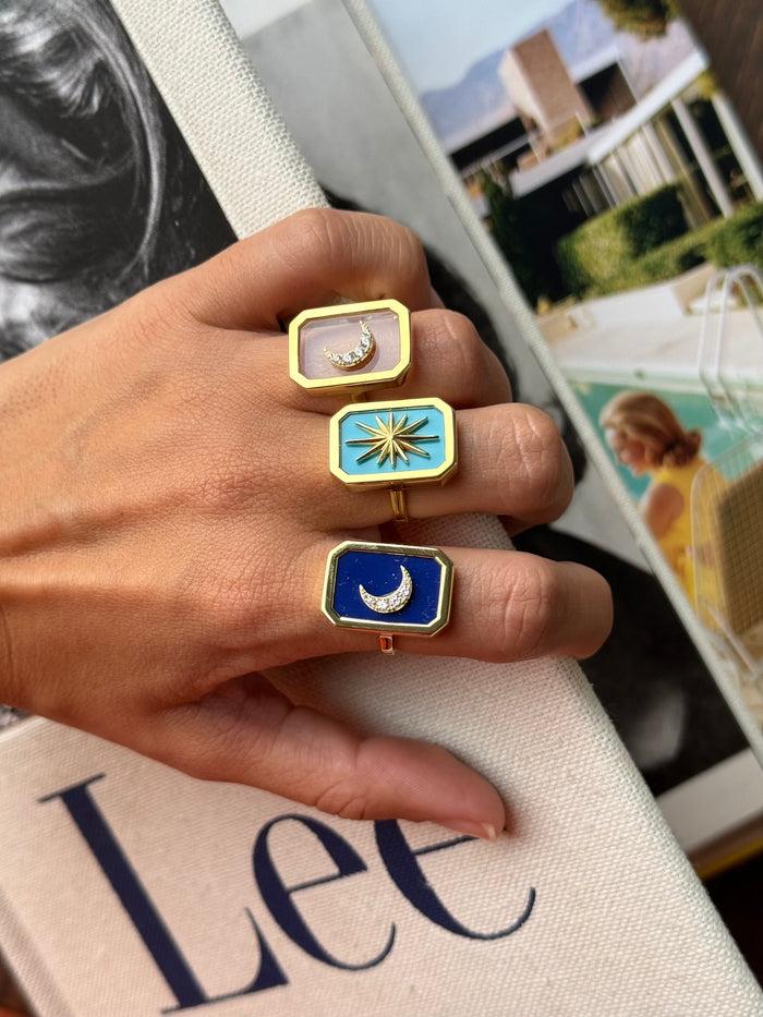 Eshvi Moonlight Ring