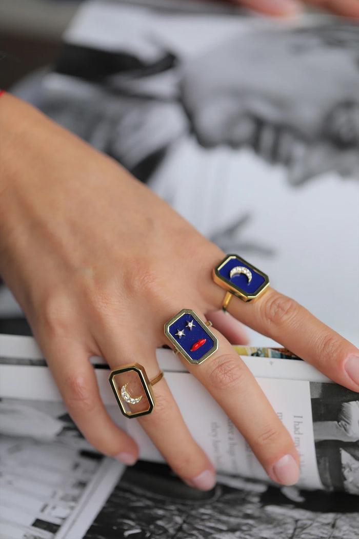 Eshvi Moonlight Ring