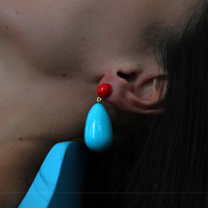 Eshvi Multicolored Drop Earrings