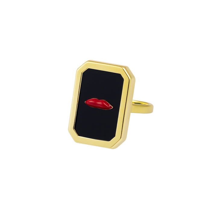 eshvi Onyx Lip Ring