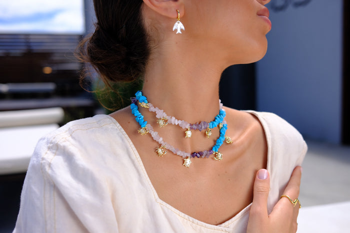 Eshvi Pastel Sea Animal Necklace