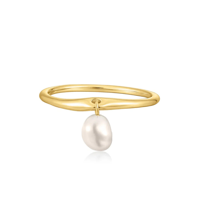 eshvi Pearl Charm Ring