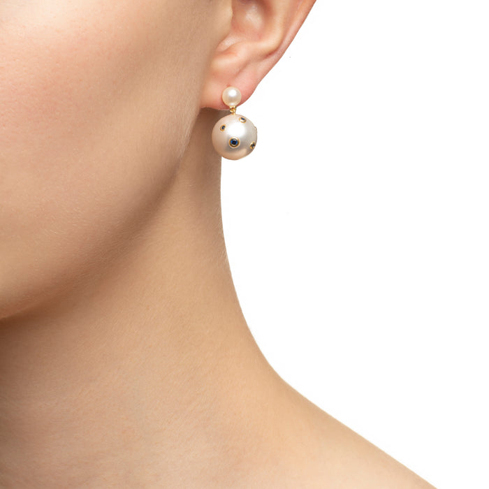 Eshvi Pearl Drop Earrings