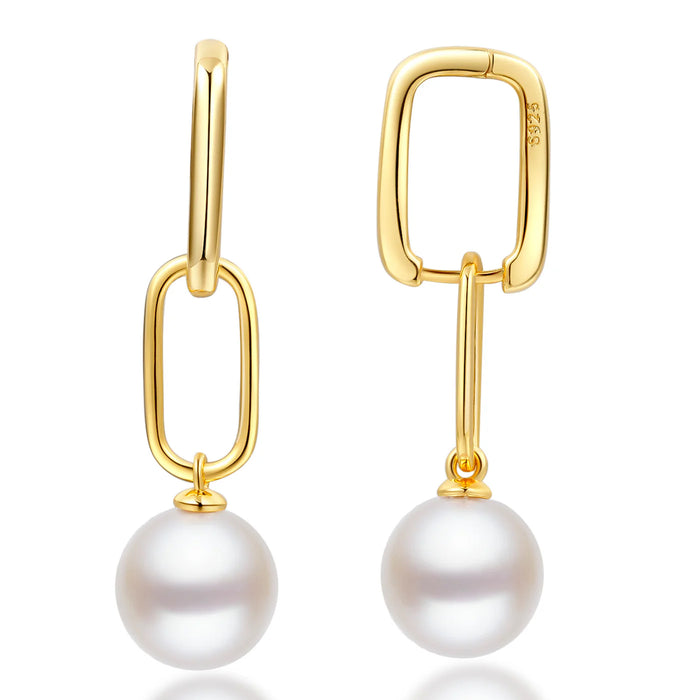eshvi Pearl Link Earrings