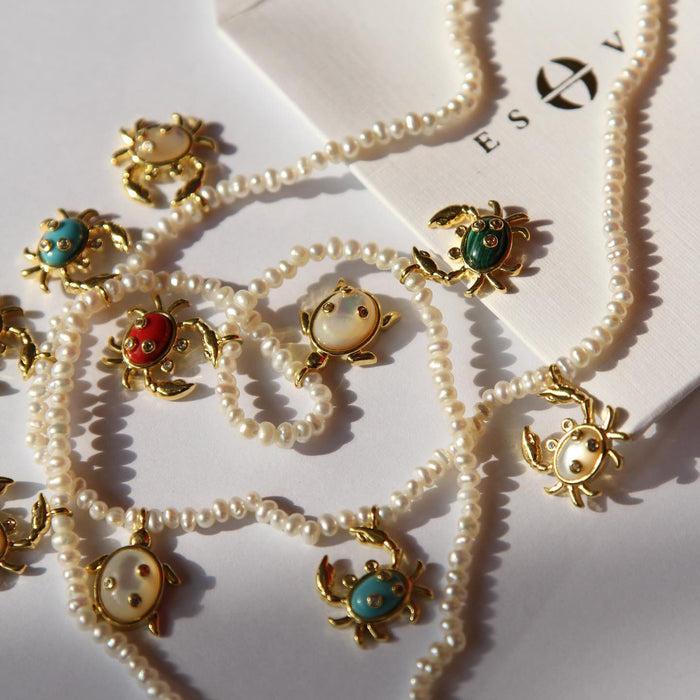 Eshvi Pearl Sea Animal Necklace