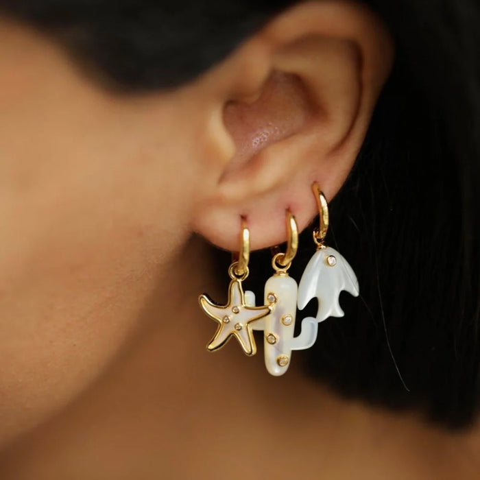 Eshvi Single Starfish Earring