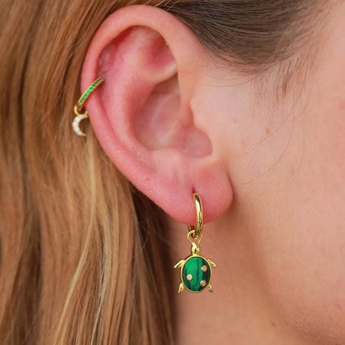 Eshvi Single Turtle Earring