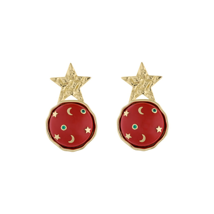 eshvi Star Galaxy Earrings