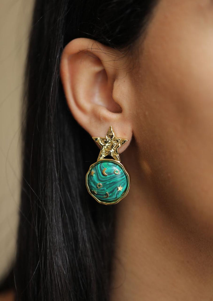 Eshvi Star Galaxy Earrings