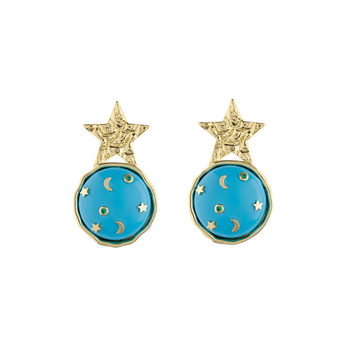 eshvi Star Galaxy Earrings