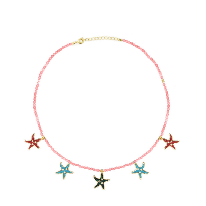 eshvi Starfish Coral Necklace