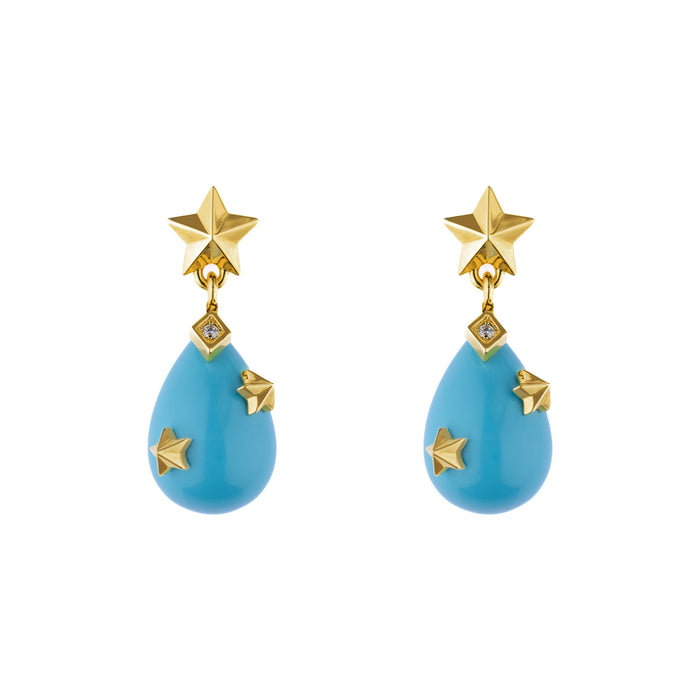eshvi Starry Night Drop Earrings