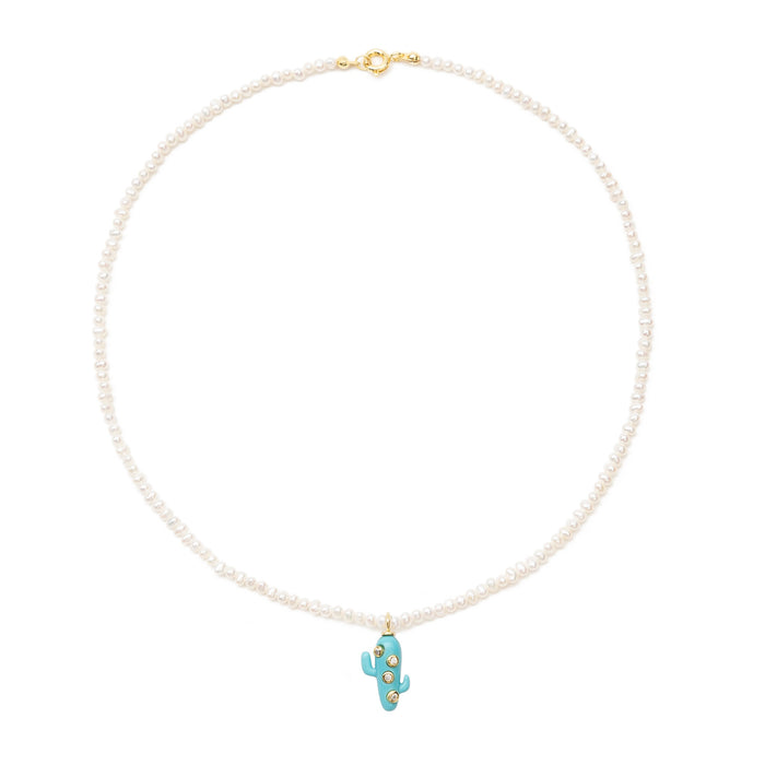 eshvi Turquoise Cactus Necklace