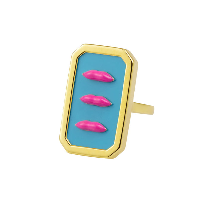 eshvi Turquoise lips ring