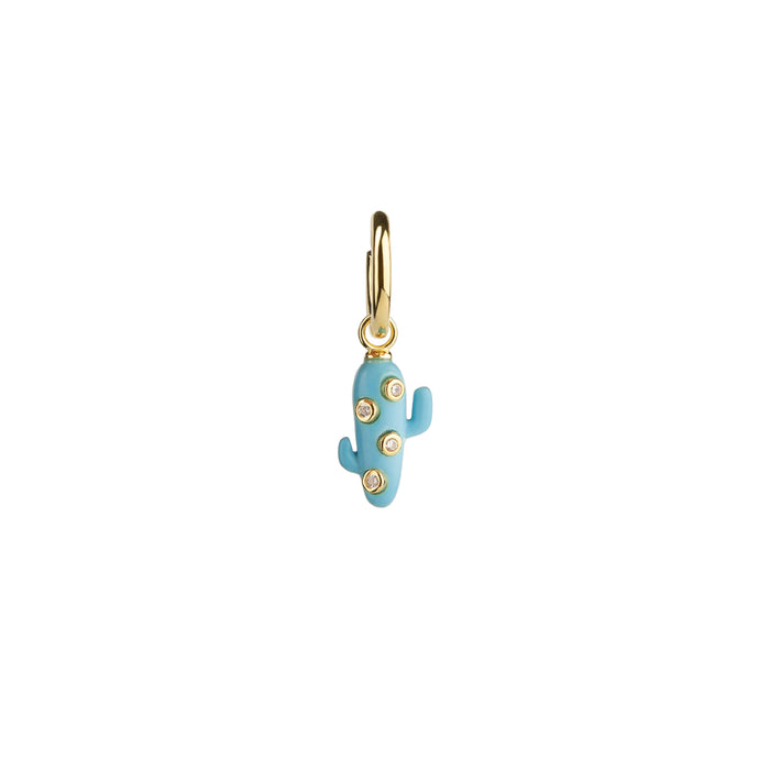 eshvi Turquoise Mini Cactus Earrings
