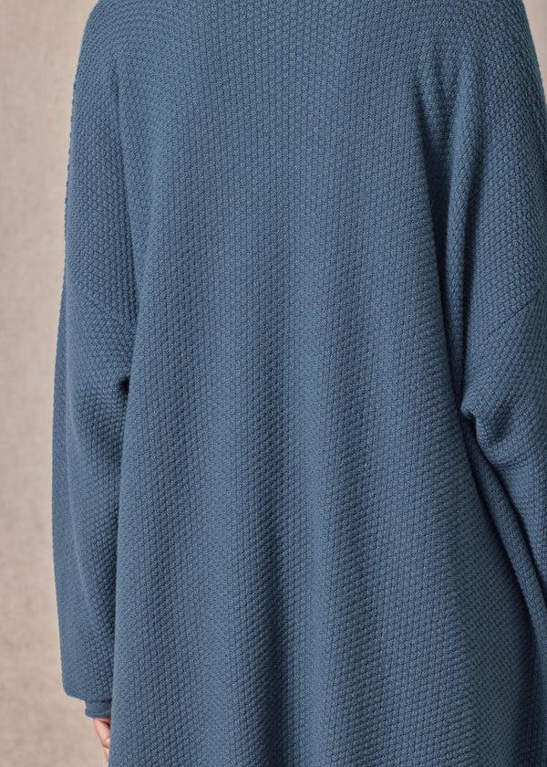 Eskandar Cashmere A-line Scrunch Shawl Collar Cardigan - Very Long