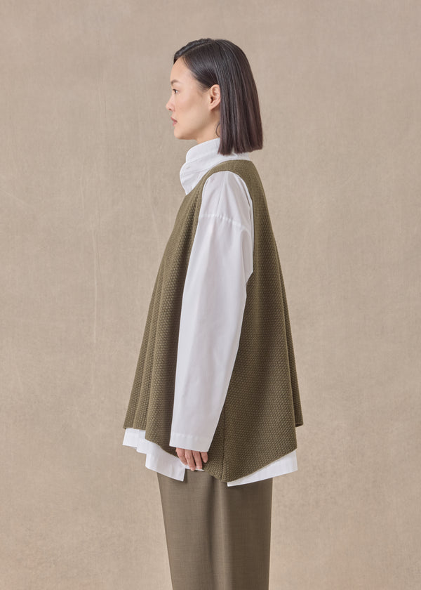 Eskandar Cashmere A-line Sleeveless Round Neck - Mid Plus