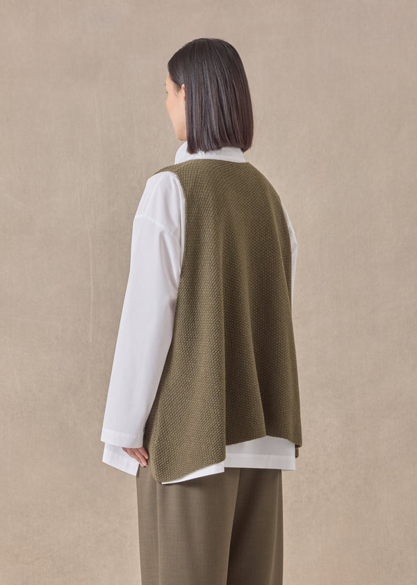 Eskandar Cashmere A-line Sleeveless Round Neck - Mid Plus