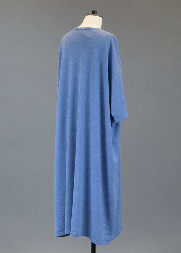 Eskandar Cashmere Angle-to-front Round Neck Knit T Shirt Dress