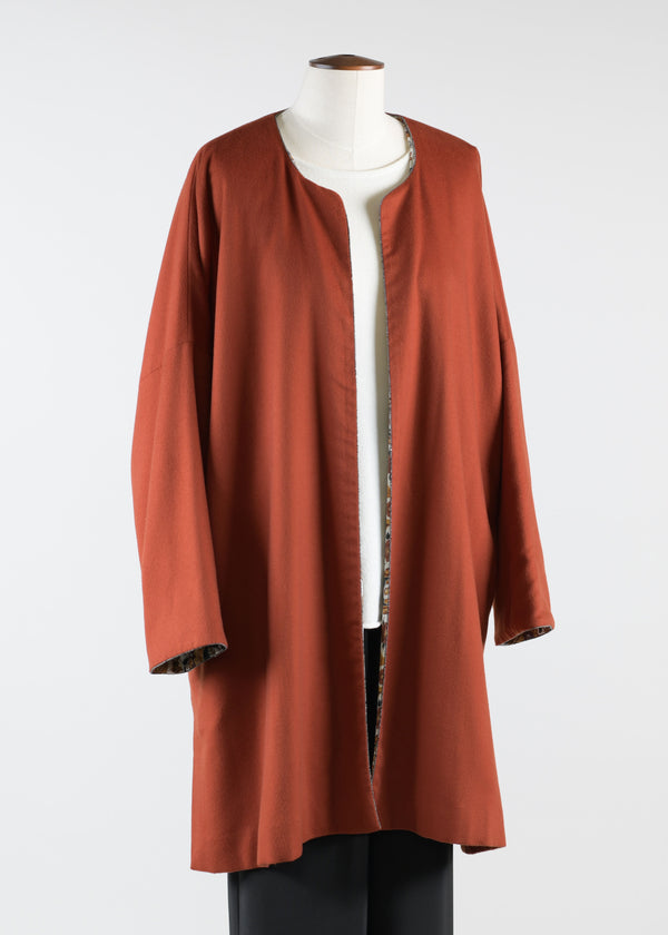 Eskandar Cashmere Imperial Round Neck Coat - Very Long