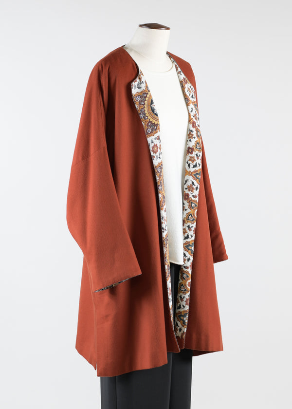 Eskandar Cashmere Imperial Round Neck Coat - Very Long