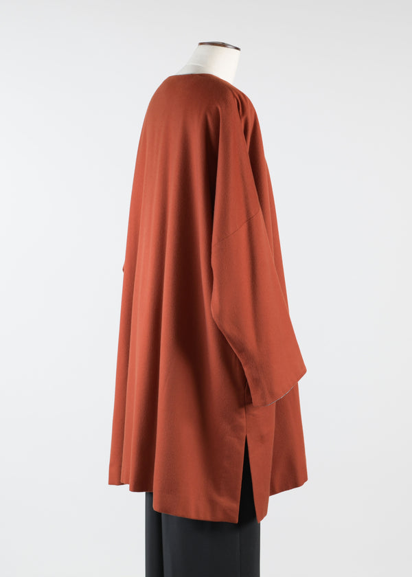 Eskandar Cashmere Imperial Round Neck Coat - Very Long