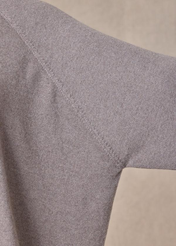 Eskandar Cashmere Raglan Sleeve Round Neck Sweater - Long
