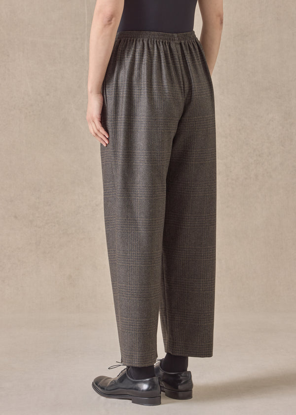 Eskandar Cashmere Silk Mix Longer Japanese Trouser With Ankle Slits