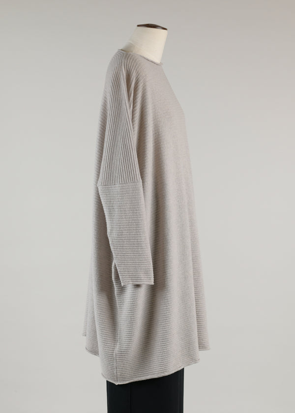 Eskandar Cashmere Slim Sleeve Square Kaftan Sweater - Very Long