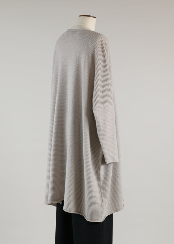Eskandar Cashmere Slim Sleeve Square Kaftan Sweater - Very Long