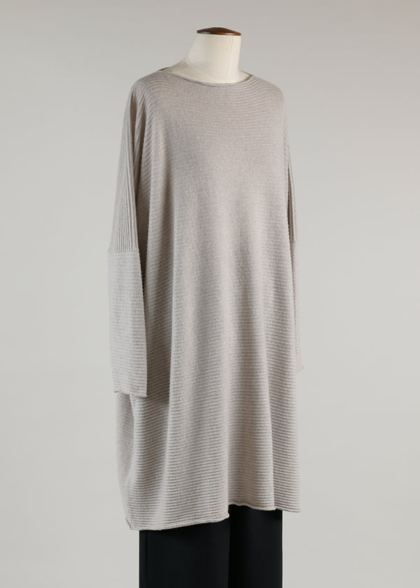 eskandar cashmere slim sleeve square kaftan sweater - very long