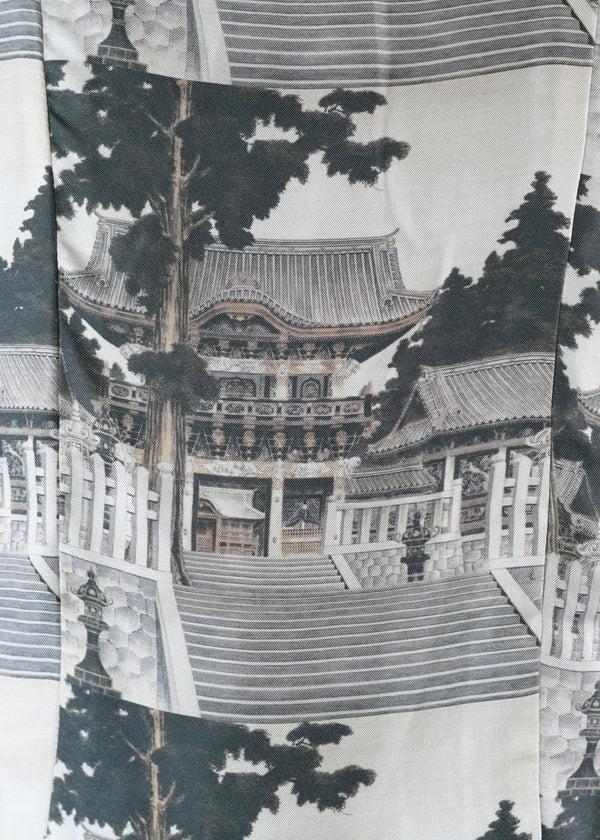 Eskandar Cashmere Slope Shoulder Round Neck Jacket- Lng(3/4 Sleeve)