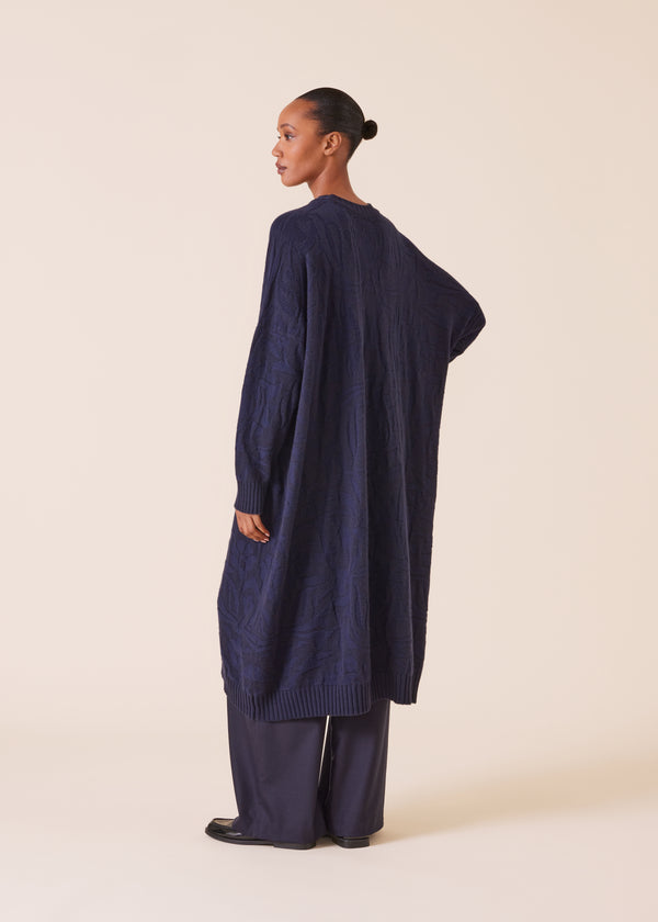Eskandar Cashmere Wide A-line Round Neck Knit Dress